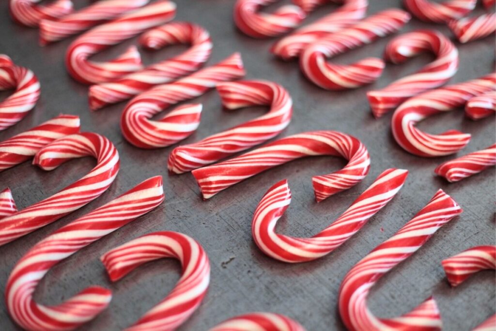 Finished candy cane product at Lofty Pursuits.