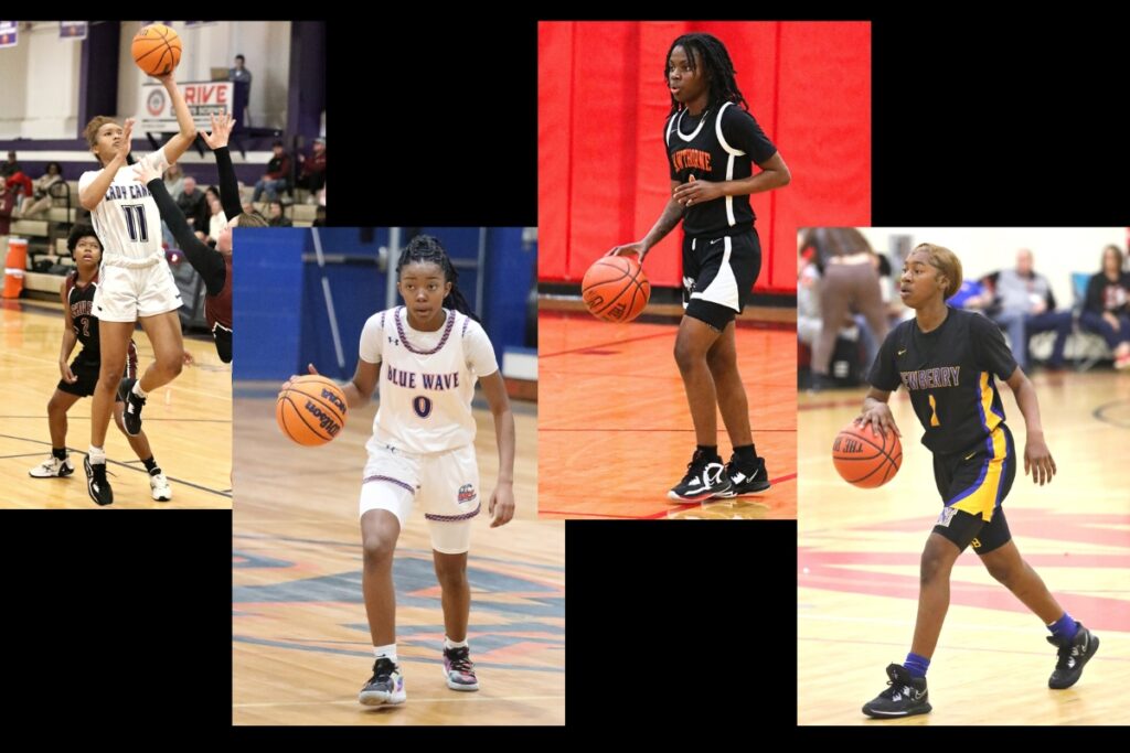 (From left) Gainesville's Jayden Terry, P.K. Yonge's Ashlyn Young, Hawthorne's De'Mya Adams and Newberry's Brandy Whitfield return to anchor their respective teams this season.