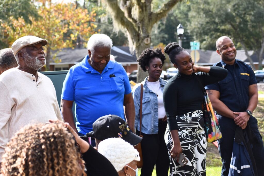 Harold Batie's family and friends turned up to honor and remember him at the mural unveiling on Tuesday.