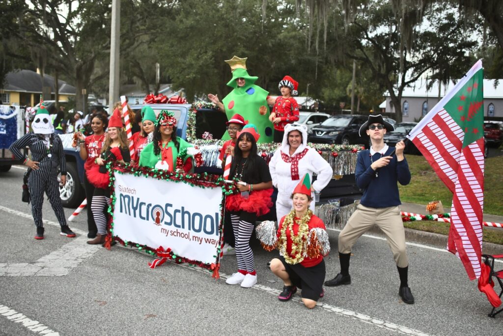 Siatech MycroSchool at A Very GNV Holiday Parade on Saturday.