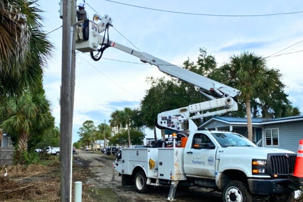 A Newberry line worker.