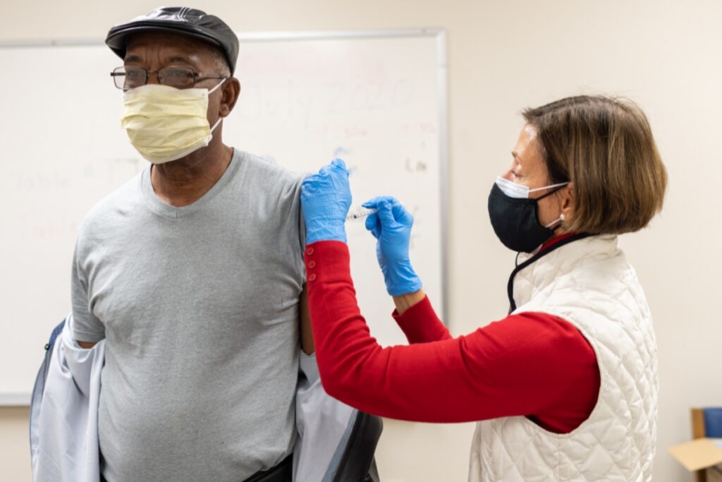 A UF Health vaccination event.