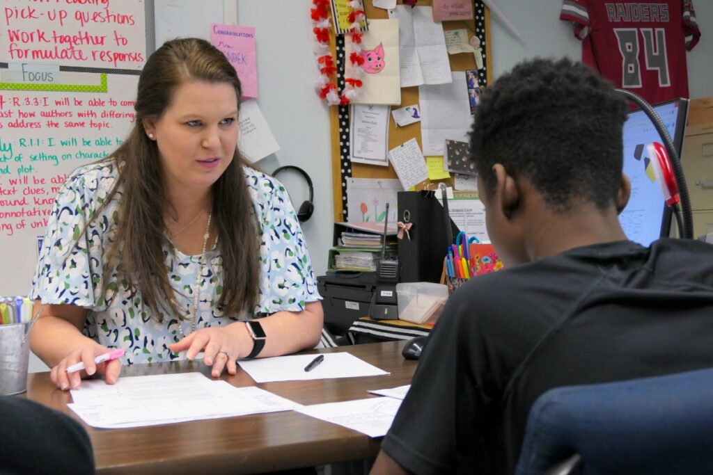 High Springs Community School reading teacher Sarah Rendek is a 2024 Alachua County Teacher of the Year finalist.