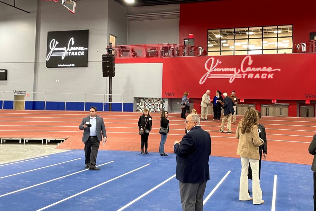 Jimmy Carnes Track is hosting the 11th annual Jimmy Carnes Indoor Track and Field Meet today at the Alachua County Sport and Events Center. It's the traditional season opener for the indoor track season.