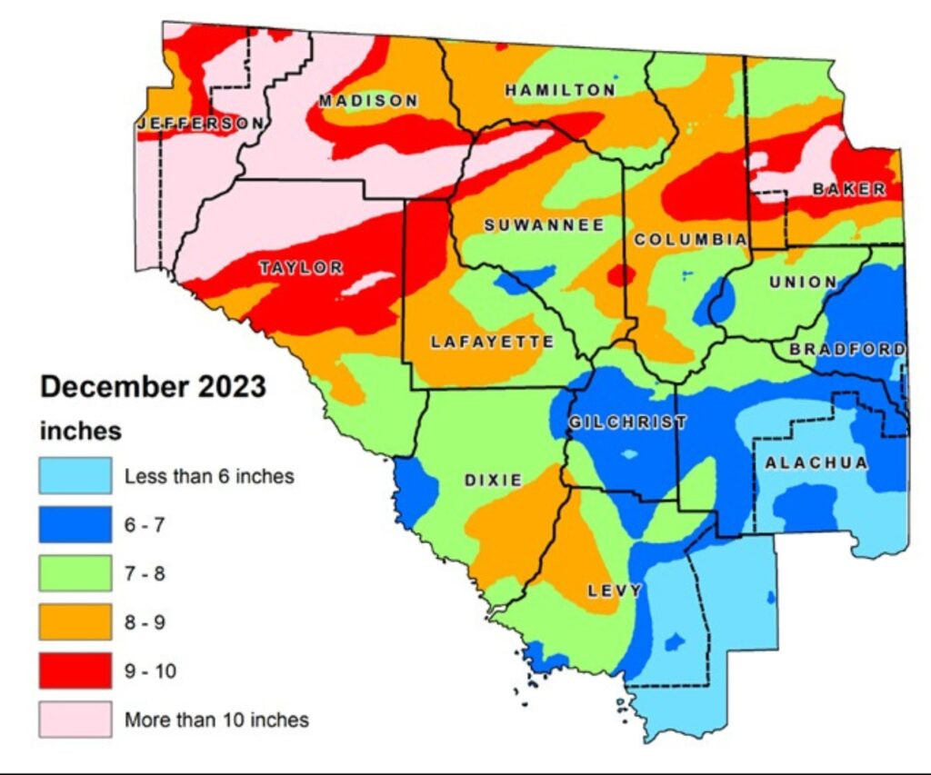Suwannee River Water Management District December 2023 Hydrologic Conditions Report