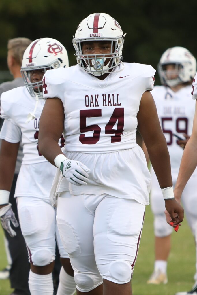 Oak Hall's Christopher Davis signed to play at Livingstone College.