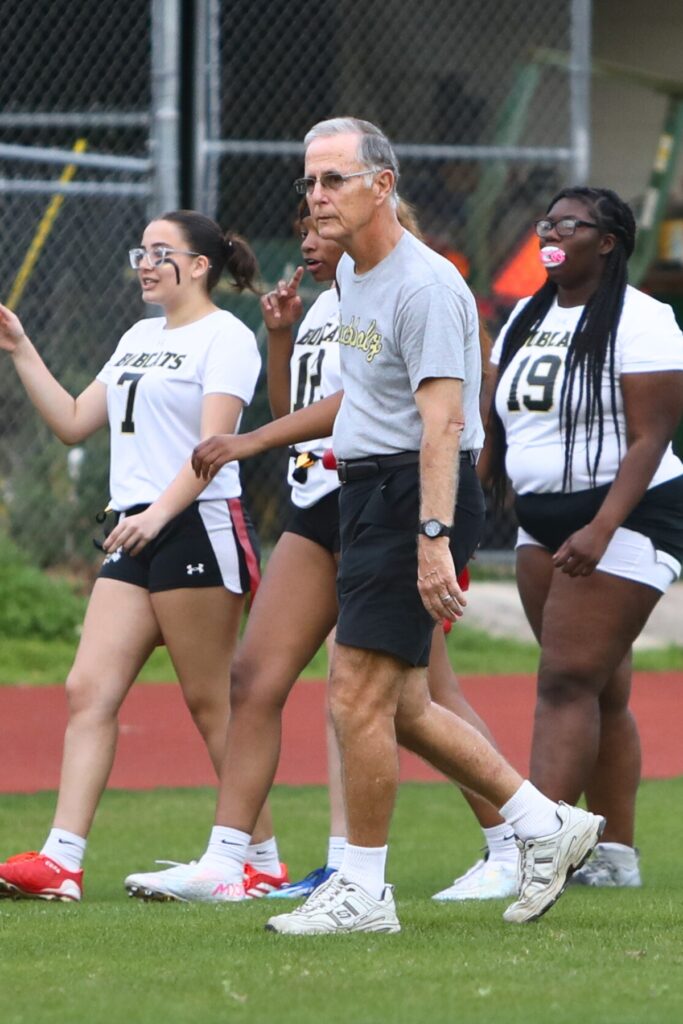 Buchholz flag football coach Scott Jamison.