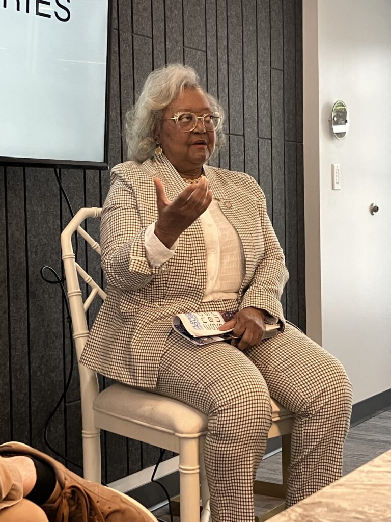 State Rep. Yvonne Hayes Hinson speaks at Thursday's event. 