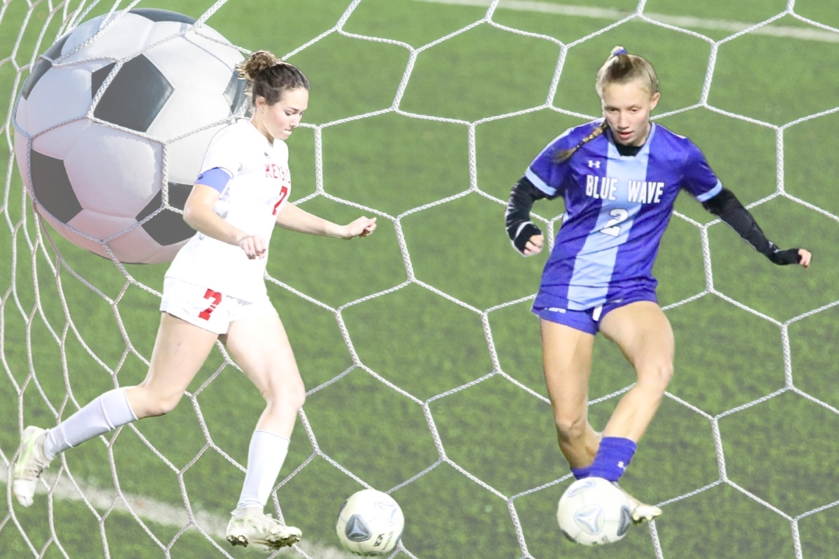 Keystone Heights' Kiersten Shaw (left) and P.K. Yonge's Faith Hardy made it onto the All Area girls soccer team.