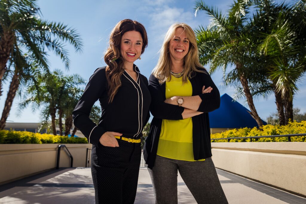 Dr. Dani McVety, left, and Dr. Mary Gardner, right, opened Lap of Love as an in-home hospice service for pets.