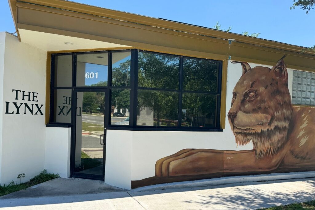 The Lynx bookstore is located on 601 S. Main St. in Gainesville.