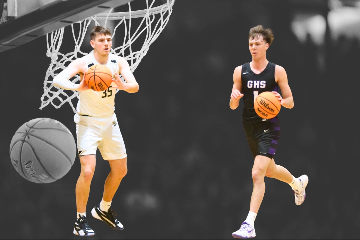 Buchholz's Palmer Walton (left) and Gainesville's Anthony Leivonen were selected to the 2024 All Area big school boys basketball team.