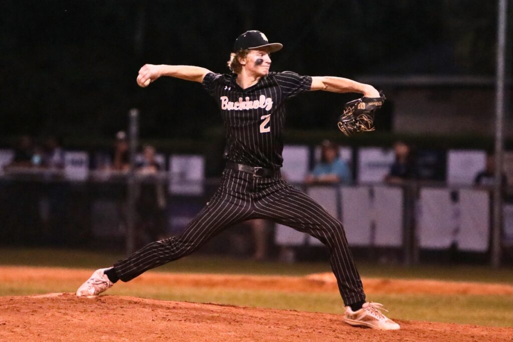 Buchholz's Aidan Kastensmidt pitched six scoreless innings in a Class 6A-Region 1 Quarterfinal win over New Smyrna Beach on Tuesday.