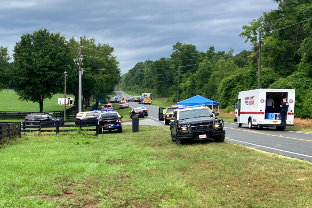 Emergency responders assisted at a collision on State Road 40 in Marion County that killed eight people and injured nearly 40 on Tuesday morning.