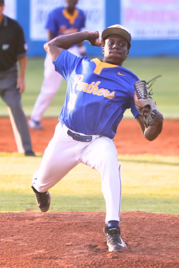 Newberry pitcher Desmond Taylor allowed only two hits over 6 23 innings with nine strikeouts in a 5-0 win over Williston in the Class 1A-Region 4 Semifinals on Tuesday.