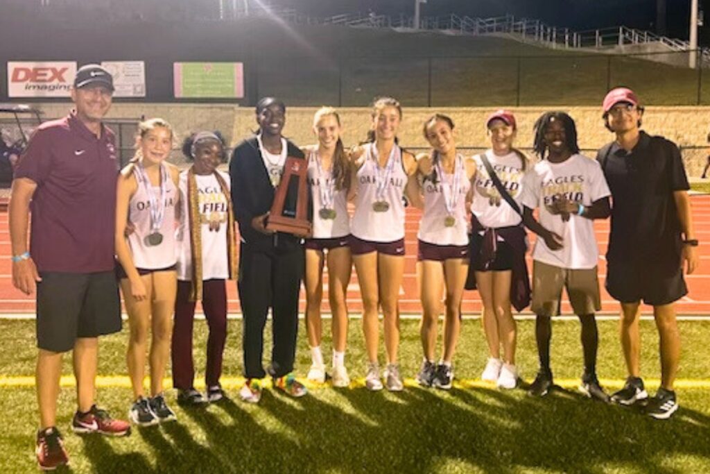 Oak Hall 2024 girls track and field team