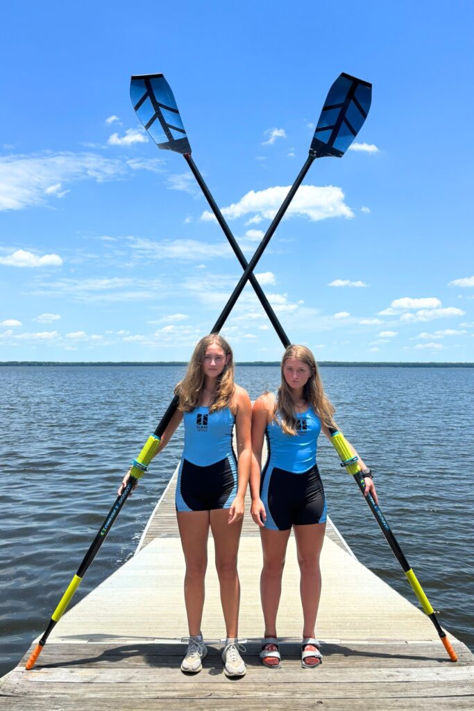 Gainesville Area Rowing team's Addie Matthews (left) and Sophie Goldstein advanced to the U.S. Rowing Nationals held on June 6.