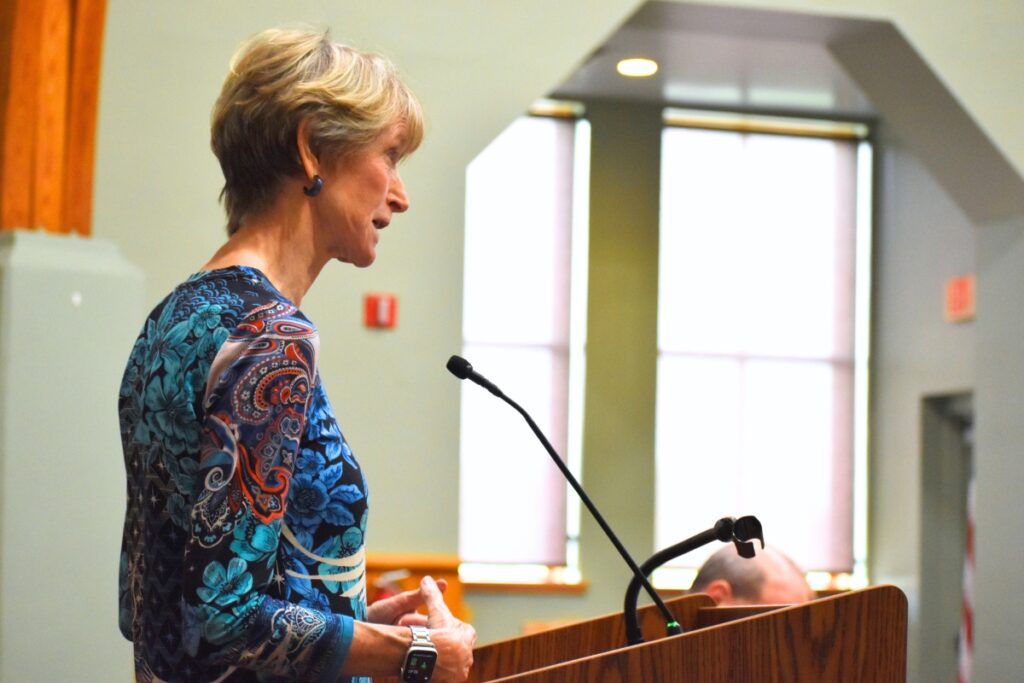 Linda McGurn asked the board to consider opening the library parking lot after hours.