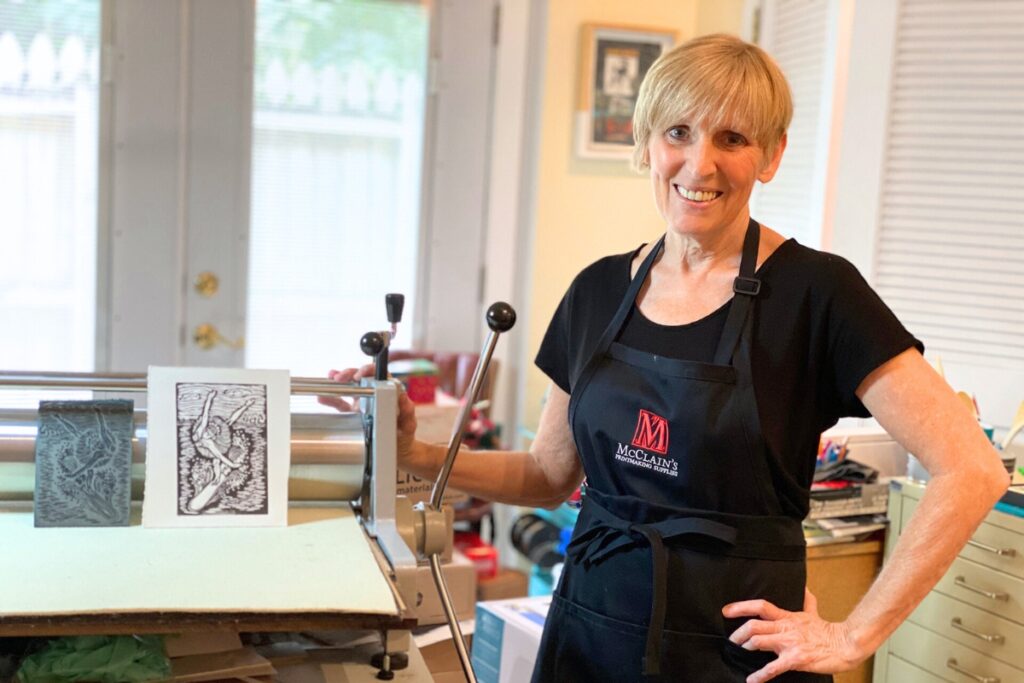 Printmaker Diana Tonnessen will be one of the artists featured in the 2024 Gainesville Fine Arts Association's annual Artist Studio Tour on July 12-14.