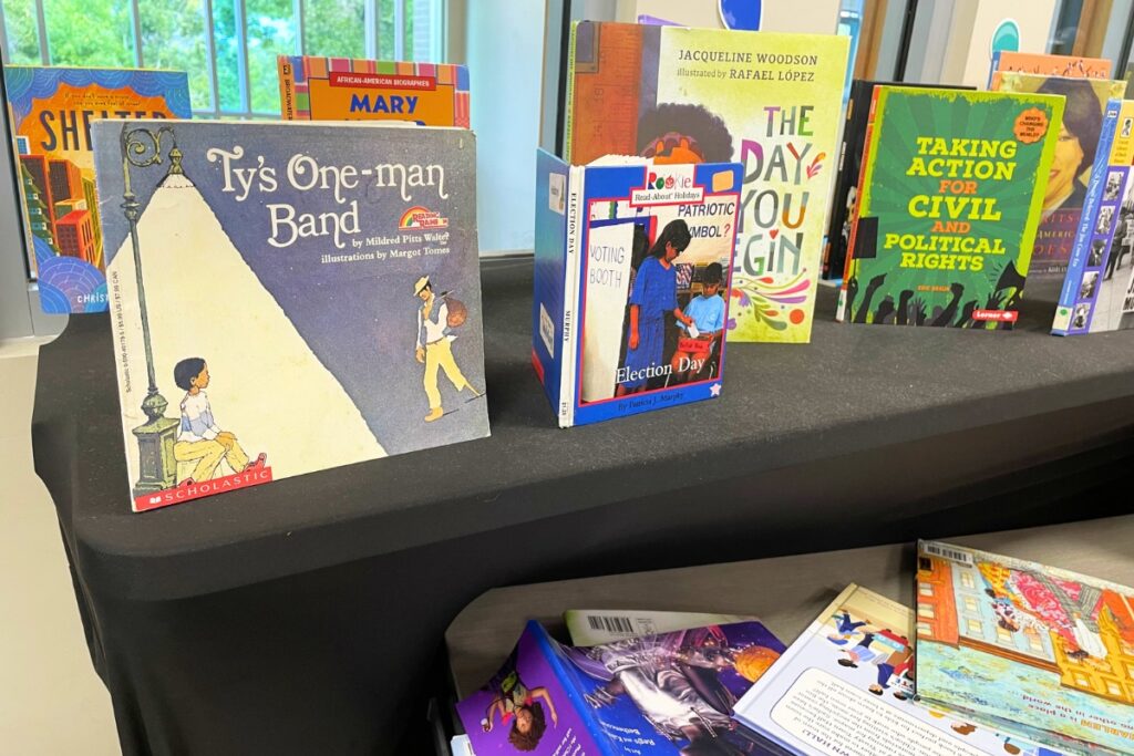 The Akwaaba Freedom School offers free books that students can take home each day. 