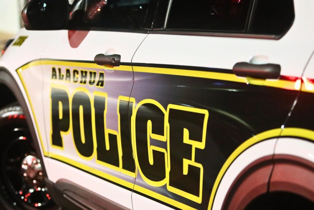 Alachua Police Department patrol vehicle.