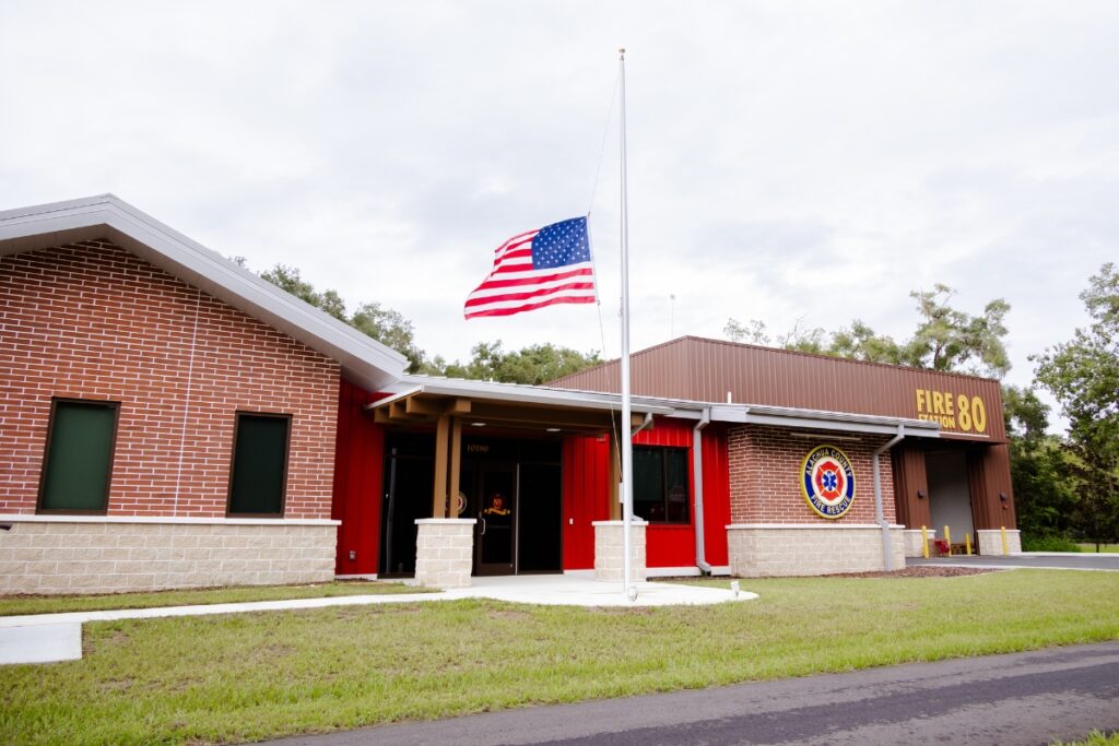 Alachua County Fire Station 80 located at 10180 SW 24th Ave. in Gainesville.