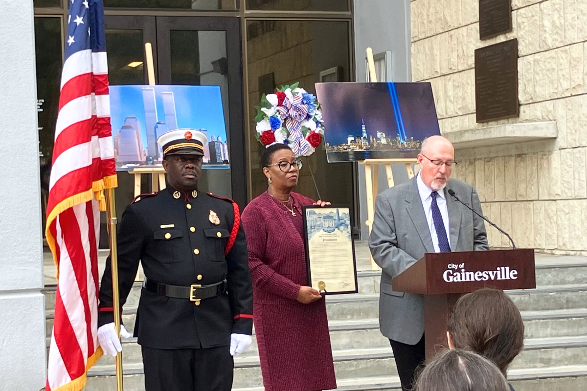 Gainesville holds remembrance ceremony for 23rd anniversary of 9/11