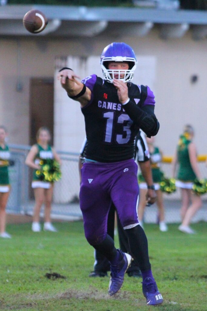 Gainesville's Nelson Tambling throws the ball long against Lecanto on Friday.