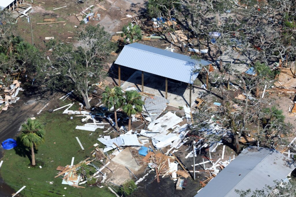 A scene from Horseshoe Beach on Friday.