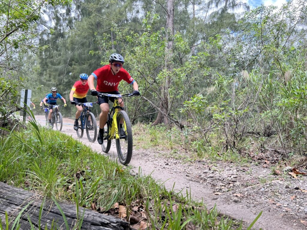 Hunter Kittleson leading the Varsity Race at Markham Park, Sunrise, FL.