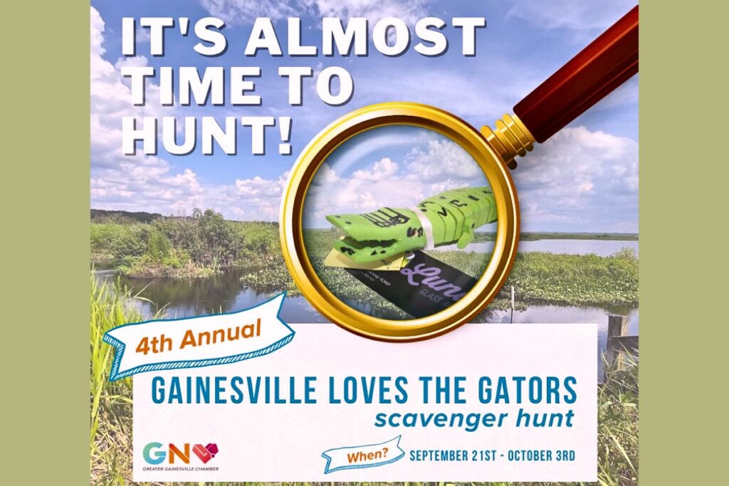 The Greater Gainesville Chamber of Commerce will host its fourth annual scavenger hunt starting on Saturday.