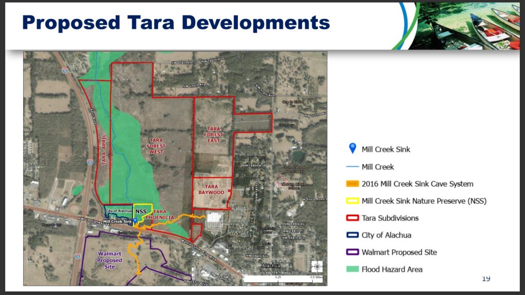 Plans for a series of developments at Mill Creek.
