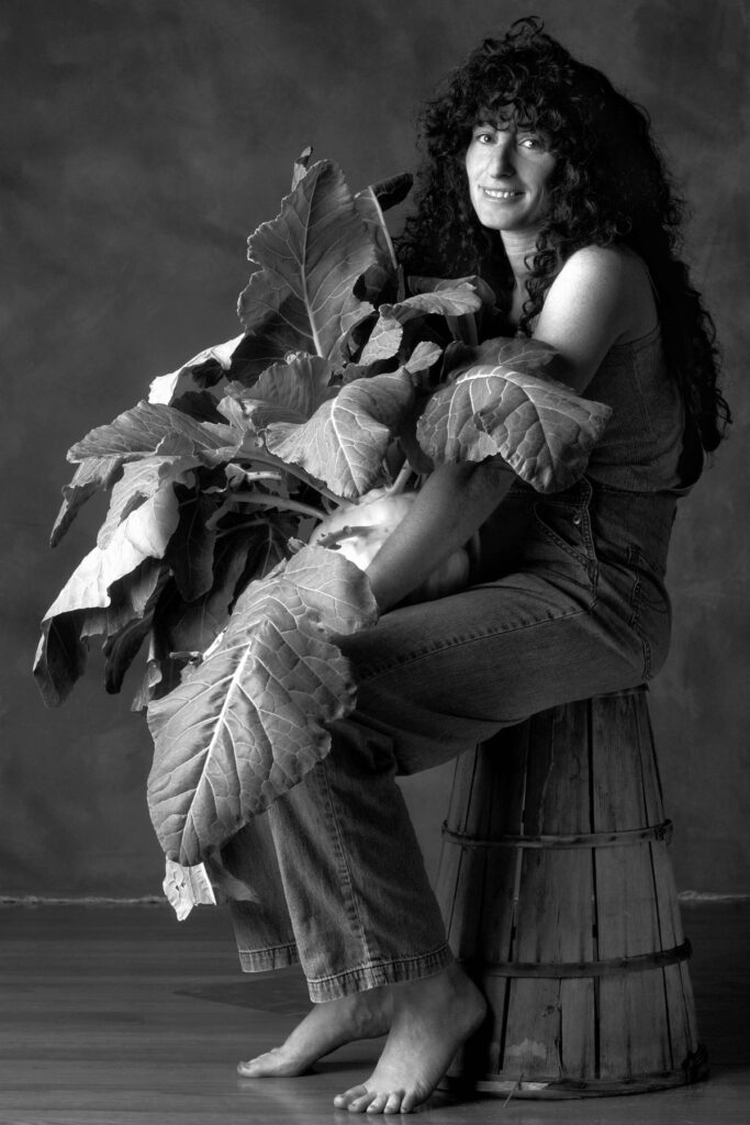 Batista's portrait of Rosie Koenig for his art show Chair Women.