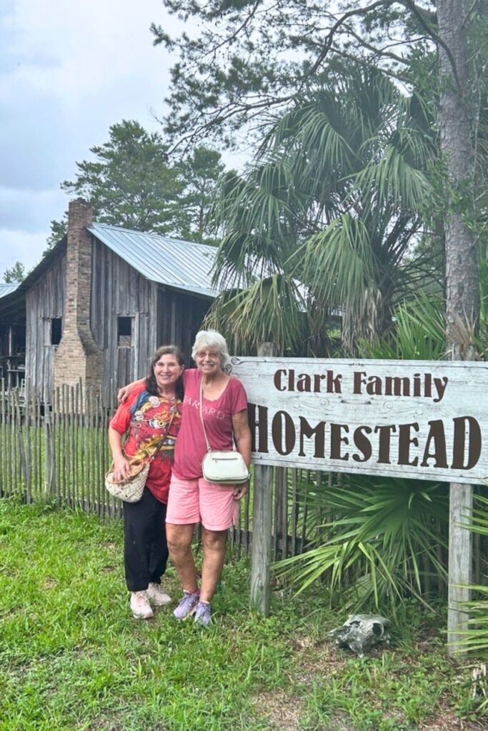 Correspondent Ronnie Lovler (left) and her friend, Tina Fields, during their visit. Photo courtesy of Ronnie Lovler
