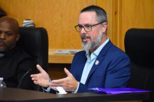 Newberry Mayor Jordan Marlowe at a Nov. 18 commission meeting.