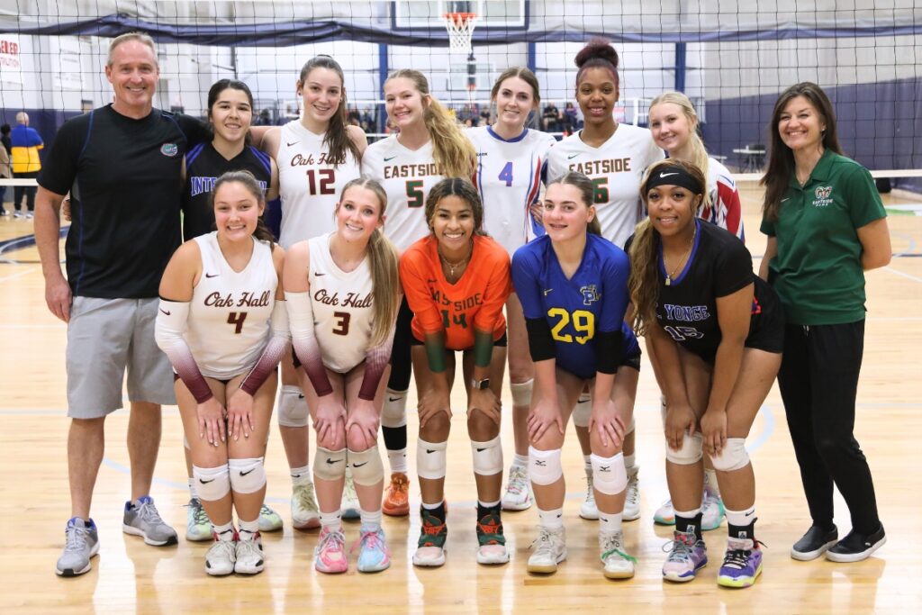The Prep Zone 2024 All-Star volleyball East team.