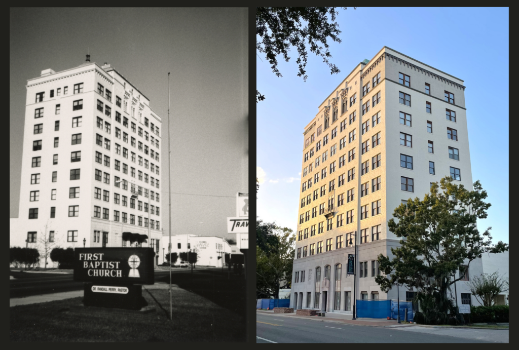 The Seagle Building has gone through several iterations, with a new look applied in 2024, right.