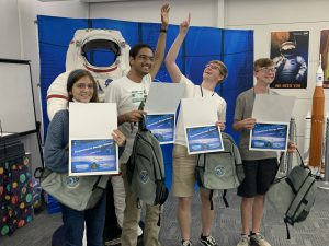 The national 4-H Go for Launch! competition winning team, which included Florida teen Celine Torkzad, left, sent an experiment to the International Space Station. 
