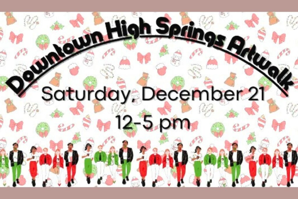 The seasonal Artwalk returns to historic downtown High Springs on Saturday.