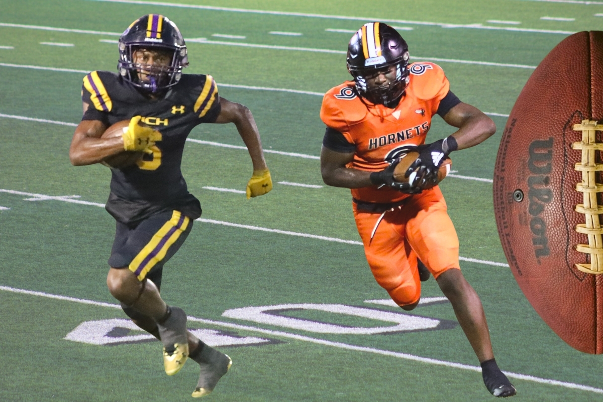 (From left) Union County's Drew Simmons and Hawthorne's Keenon Johnson were selected to the 2024 All Area football small school offensive team.