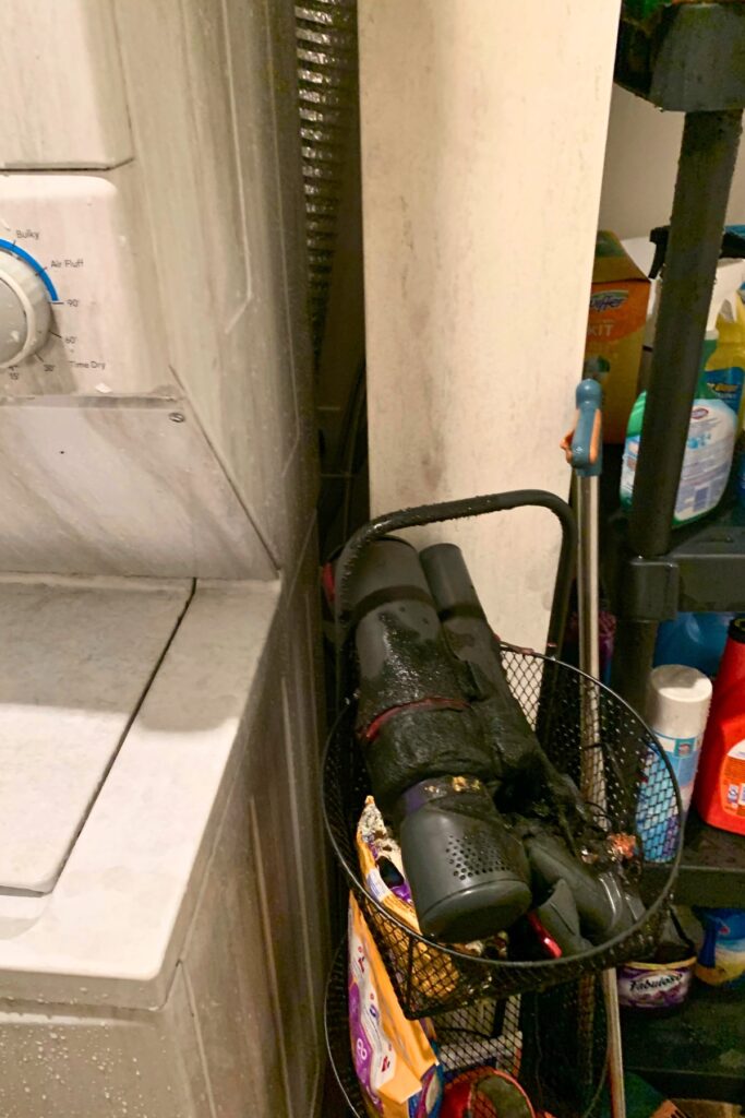 A fire at Nine31 Apartments may have been caused by a vacuum cleaner in the laundry room, according to ACFR. Courtesy of ACFR 1.