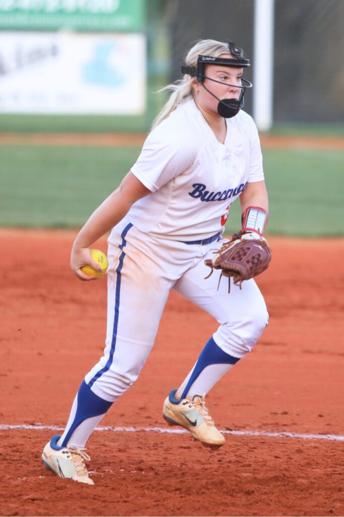 Branford pitcher Laila Arnold. File photo by C.J. Gish