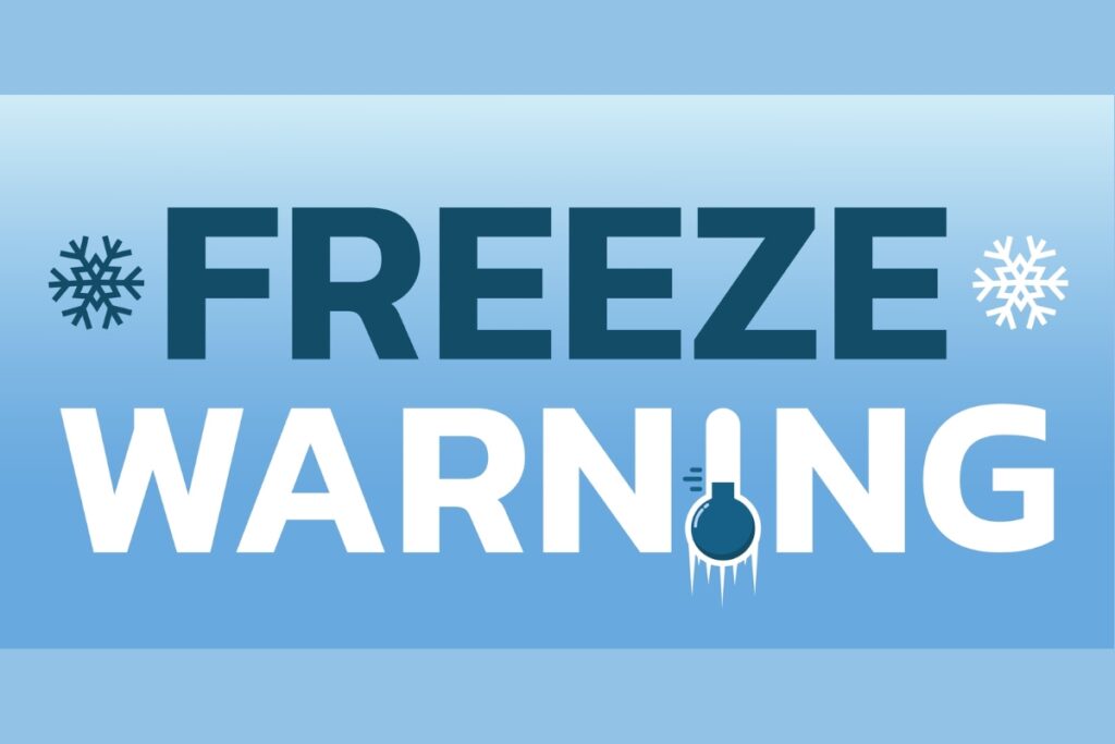 Freeze warning.
