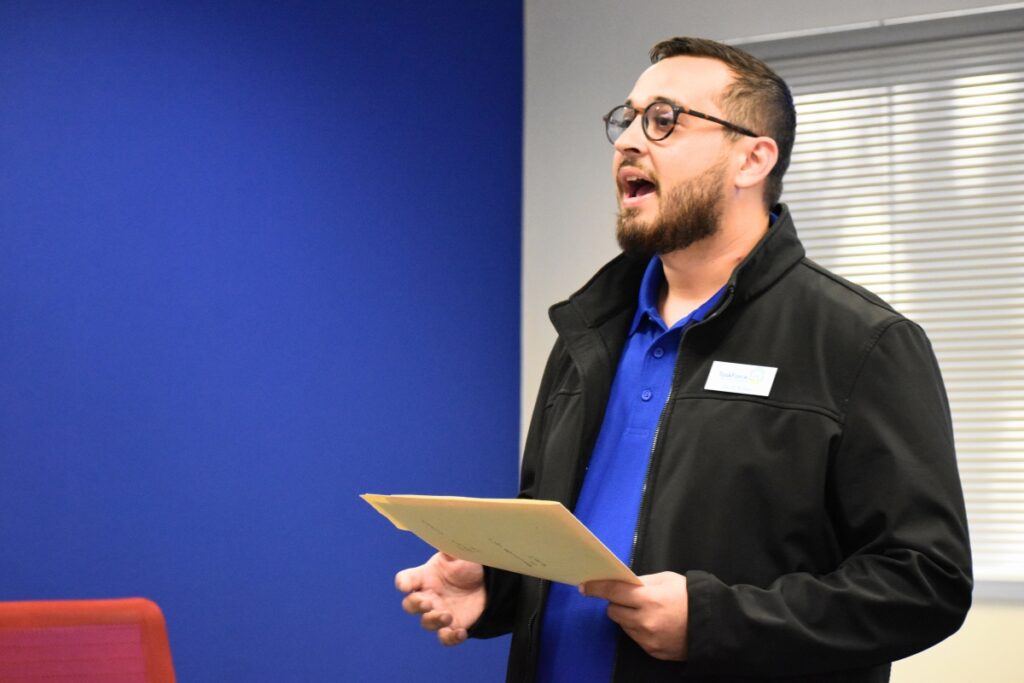 Jacob Torner, vice president of programs for TaskForce Fore Ending Homelessness. Photo by Glory Reitz