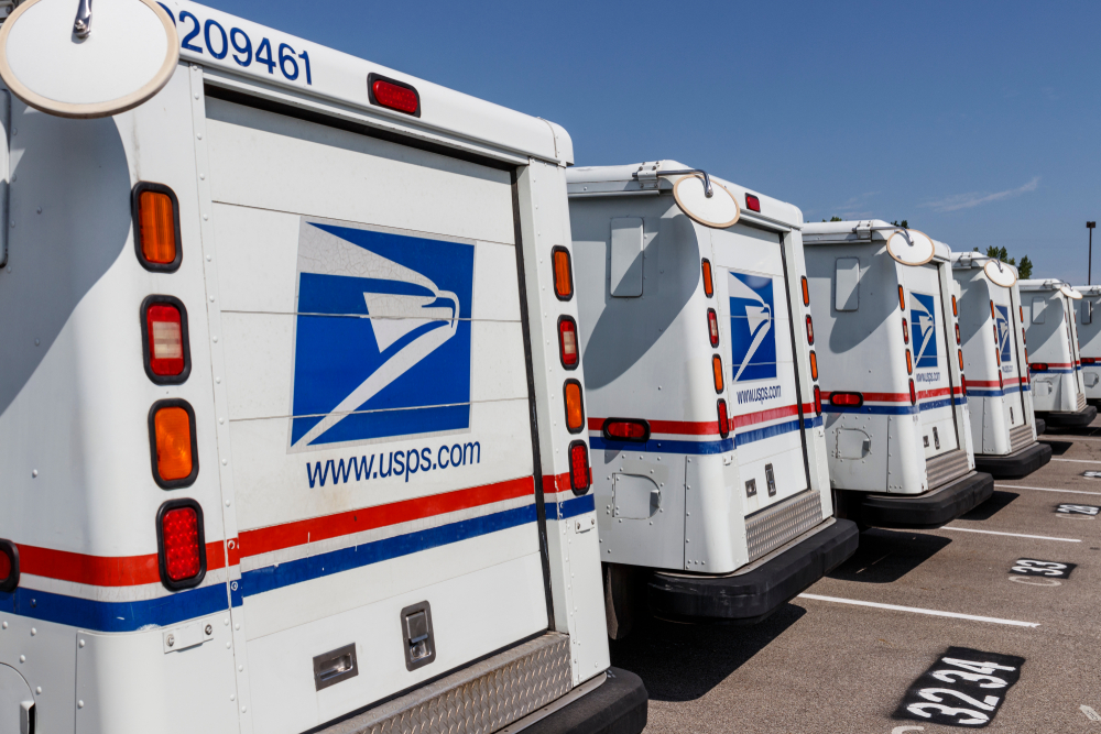 U.S. Post Office trucks