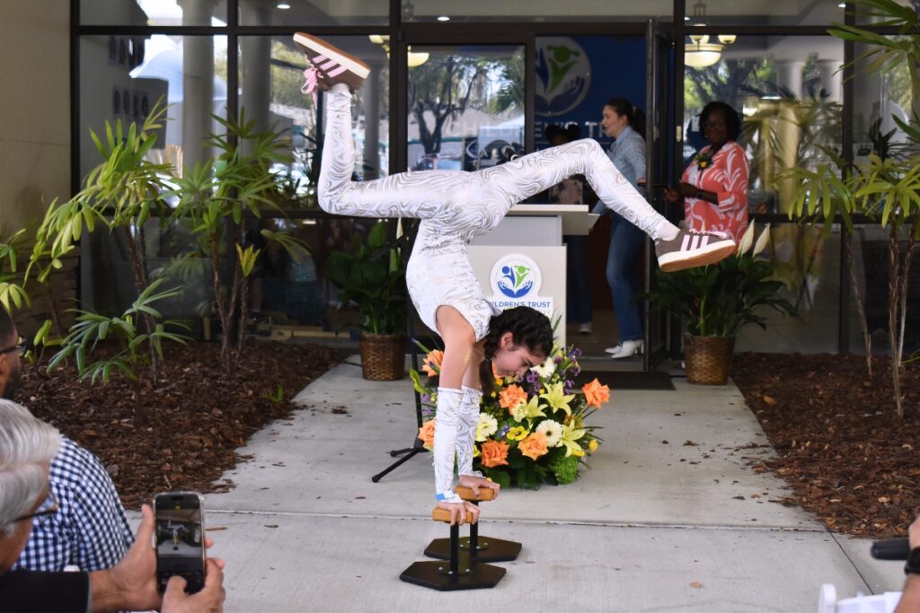 A Gainesville Circus Center student performs. Photo by Glory Reitz