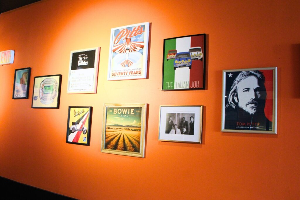 Bowie Pizza decorations celebrating Gainesville, Italy and Lencioni's family. Photo by Lillian Hamman