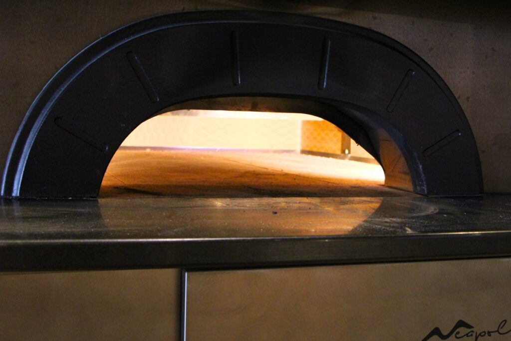 Bowie Pizza's pizza oven from Italy. Photo by Lillian Hamman