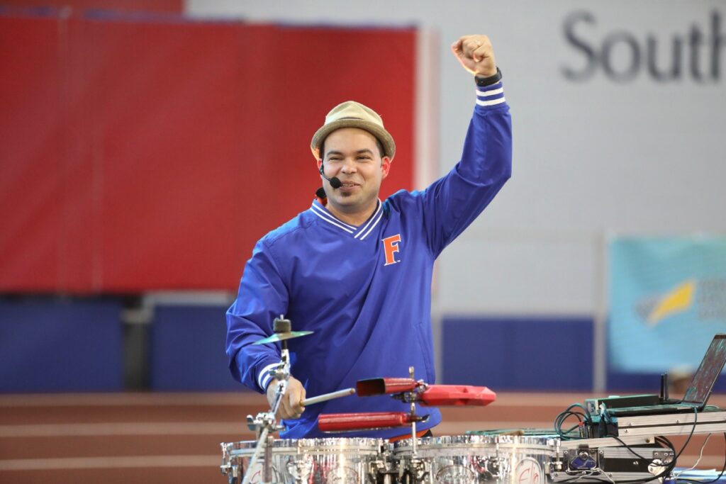 Gainesville Elio Piedra announced the countries and DJed a dance party after the opening ceremony. 