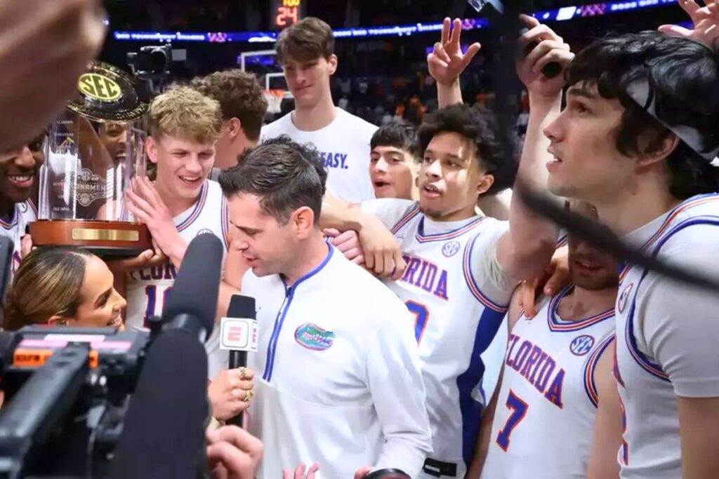The Gators topped off a championship Sunday with a No. 1 seed in the NCAA Tournament.